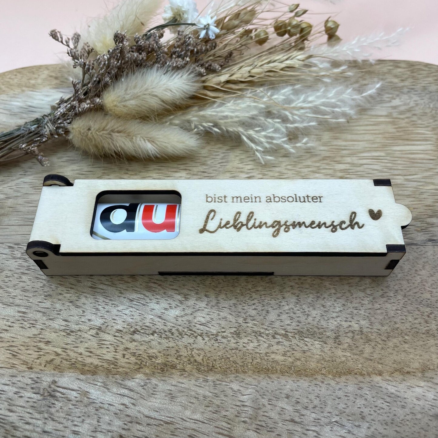 Personalisierte Duplo-Holzbox mit Gravur