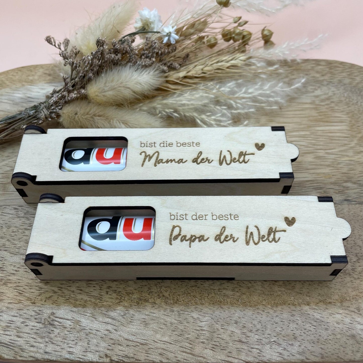 Personalisierte Duplo-Holzbox mit Gravur