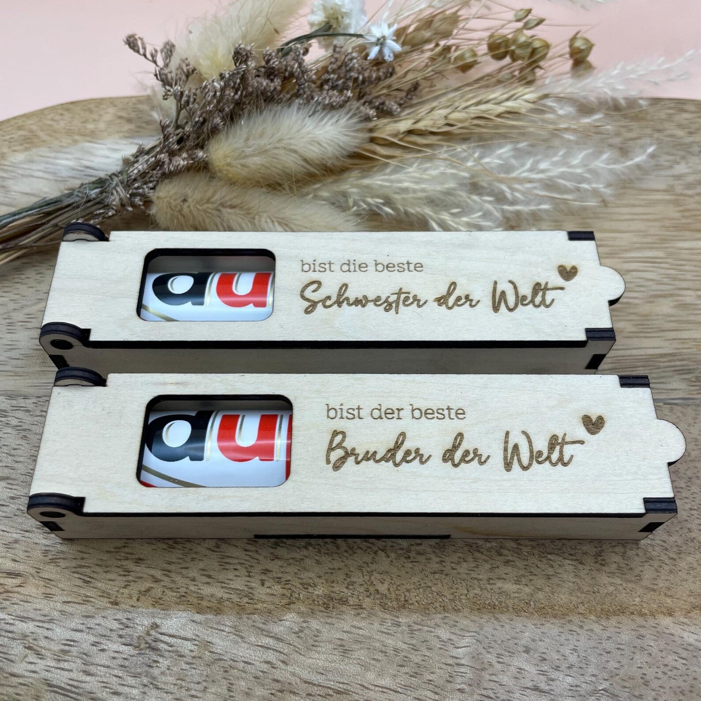 Personalisierte Duplo-Holzbox mit Gravur